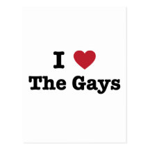 I Love The Gays Shirt Post Card