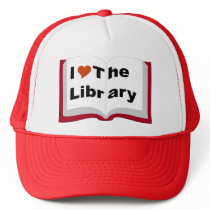 I Love The Library Trucker Hats