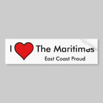 I Love The Maritimes bumper stickers