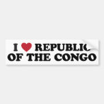 I Love the Republic of the Congo Bumper Stickers
