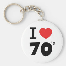 I love the seventies keychain