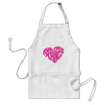 I love the simple things aprons