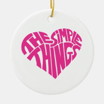 I love the simple things christmas tree ornaments