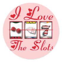 I LOVE THE SLOTS STICKER