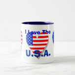 I Love The U.S.A. Heart Mug