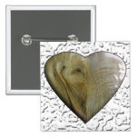 I Love the Zoo: Elephant Heart Button