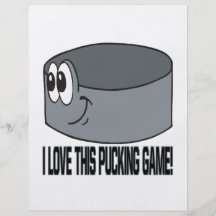 I Love This Pucking Game Flyer