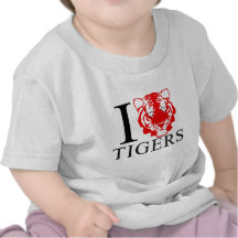 I Love Tigers Baby's T-shirt