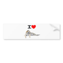 I love Tigers for light Bumper Sticker