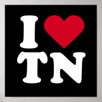 I LOVE TN POSTER
