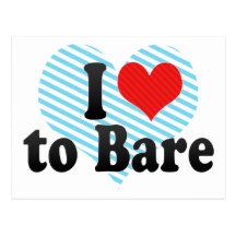 I Love to Bare Post Cards