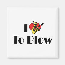 I Love To Blow Refrigerator Magnet