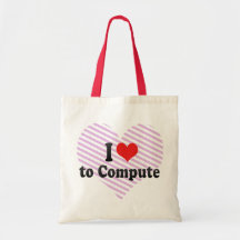 I Love to Compute Tote Bag