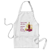 I Love to Cook with Wine...Wine & Grapes Aprons