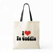 I Love To Cuddle Canvas Bag