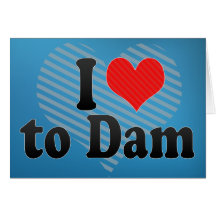 I Love to Dam Card
