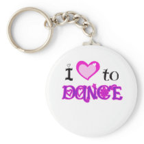 I Love to Dance Keychains