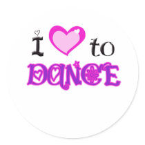 I Love to Dance Sticker