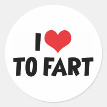 I Love To Fart Sticker
