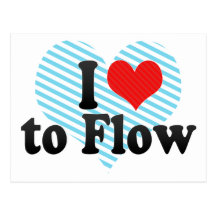 I Love to Flow Postcards