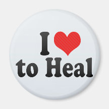 I Love to Heal Refrigerator Magnets