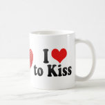 I Love to Kiss Coffee Mug