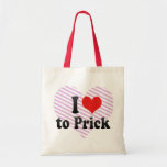 I Love to Prick Canvas Bags