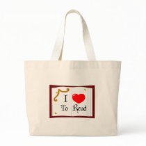 I Love To Read Tote Bags