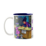 I Love to Read Book Check Out Mug