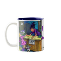 I Love to Read Book Check Out Mug