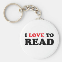 I Love To Read Key Chain