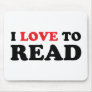 I Love To Read Mouse Pads