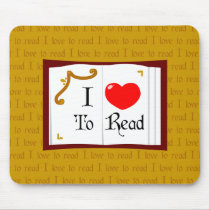 I Love To Read Mousepad
