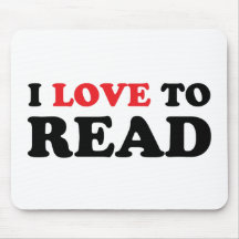 I Love To Read Mousepads