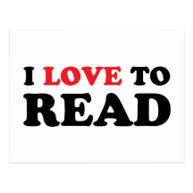 I Love To Read Postcard