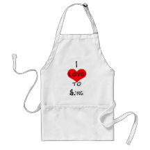 I Love To Sing Apron