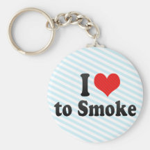 I Love to Smoke Key Chain