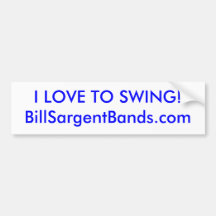 I LOVE TO SWING! Bumper Sticker