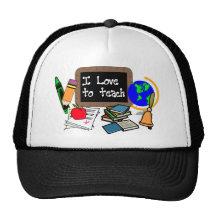 I Love To Teach Mesh Hat