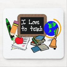 I Love To Teach Mousepads