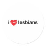 I love to watch lesbians round stickers