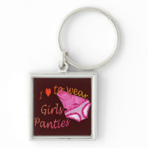 I love to wear Girls Panties Keychains