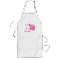 I love to wear Girls Panties - Pink Apron