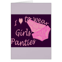 I love to wear Girls Panties - Pink