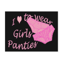 I love to wear Girls Panties - Pink