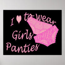 I love to wear Girls Panties - Pink