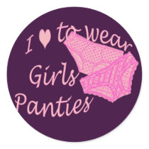I love to wear Girls Panties - Pink