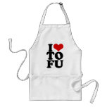 I Love Tofu Funny Vegan humour aprons