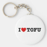 I Love Tofu Key Chains