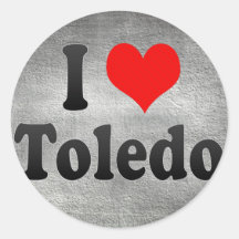 I Love Toledo, United States Stickers